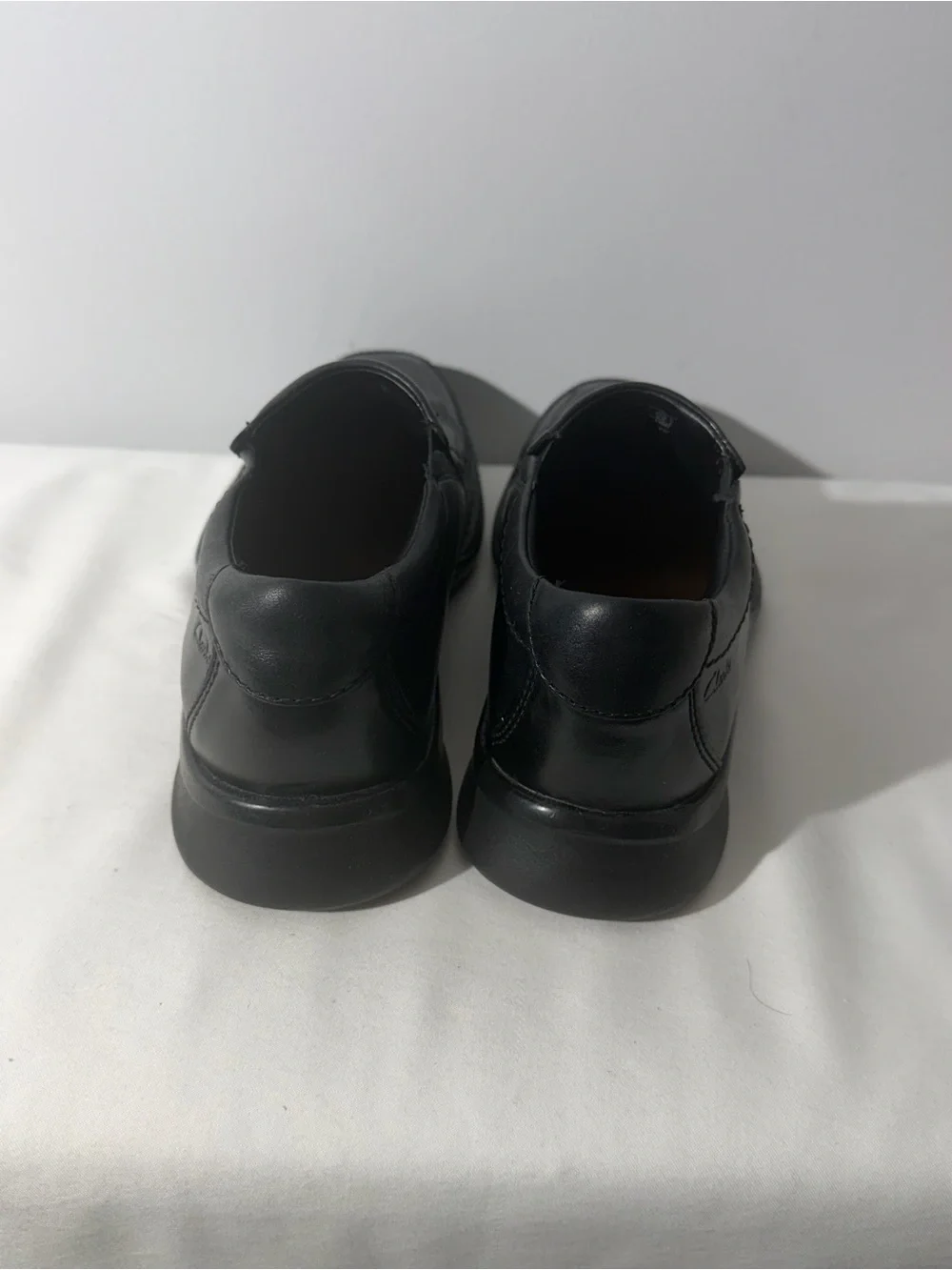 Clarks Collection Ortholite black leather Shoes   Size men's size 8M